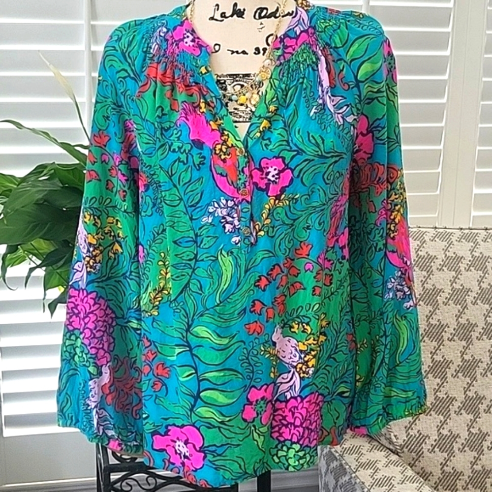 Lilly Pulitzer Elsa Silk Top